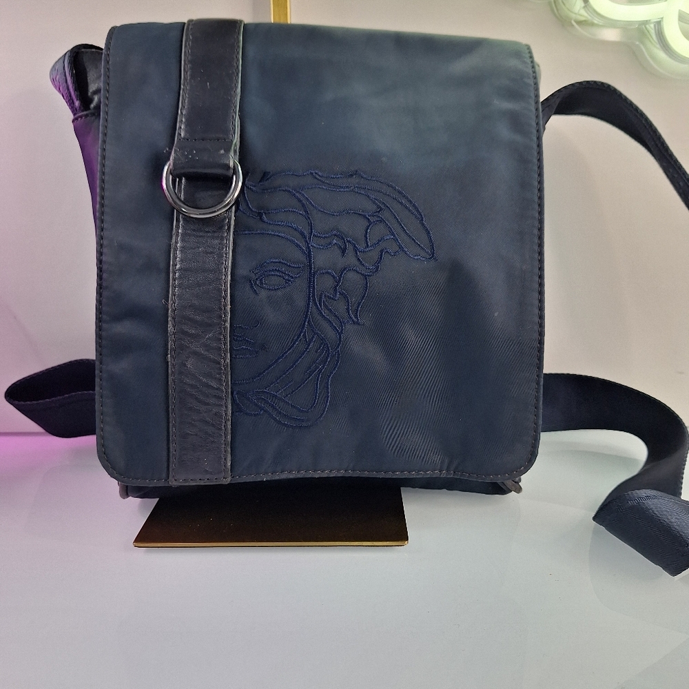 Versace Blue Men's Bag